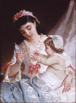 Emile Munier : distracting the baby
